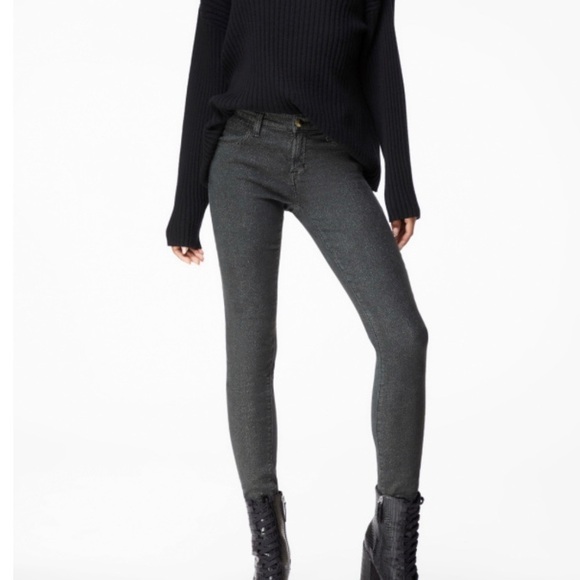 J Brand Mid-Rise Super Skinny Jeans Faded Black Size 29 NWT Designer Denim - Picture 1 of 8